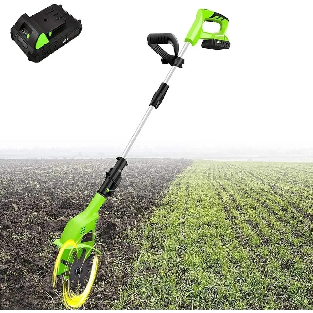 

Беспроводной электрический культиватор с перезаряжаемой батареей, регулируемой ручкой, 97-127 см, для проделки сада