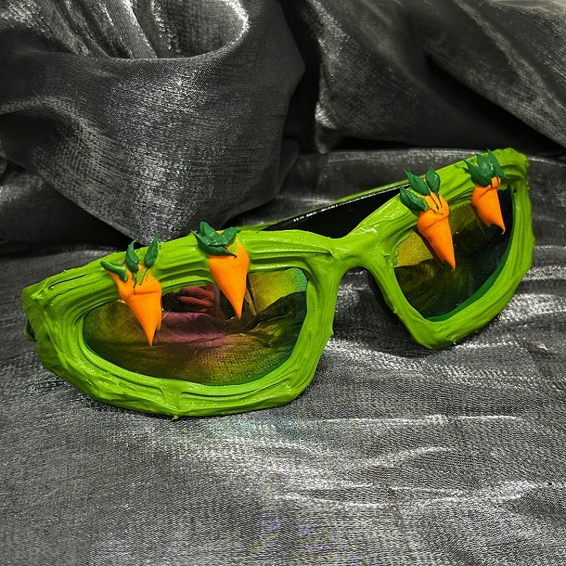 Sunglasses Men Y2K Hip-hop Retro Desinger Funny Party Sun Glasses Exaggerated Women's Goggle Eyewear