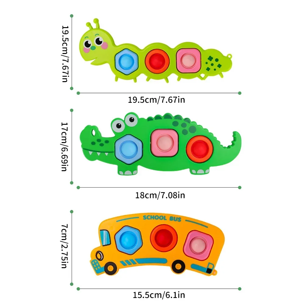 Finger Press Fidget ของเล่นเด็ก Baby Sensory Finger การออกกําลังกายกิจกรรมมอเตอร์ทักษะการศึกษาความเครียดบรรเทาของเล่นเด็กของขวัญ