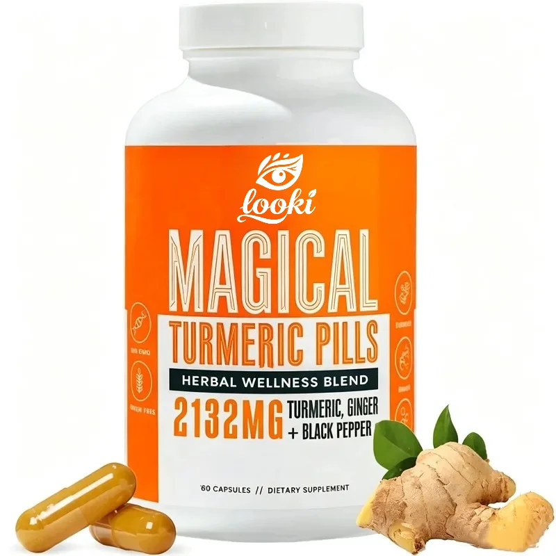 Turmeric Curcumin Capsule - Pieprz czarny, imbir, kurkuma, kapsułki kurkuminy