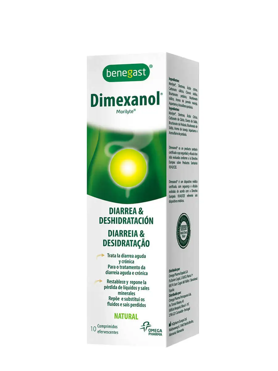 Dimexanol adults 10 effervescent tablets-treats the symptoms of acute and chronic diarrhea