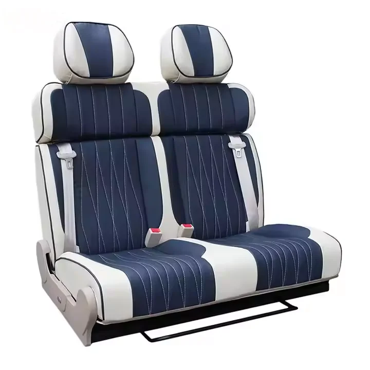 

RV Swivel Seat, 2026 Luxury RV Seats 180 Degree Reclining Backrest Foldable PU Leather Seating for VIP Bus RV Seat Bed