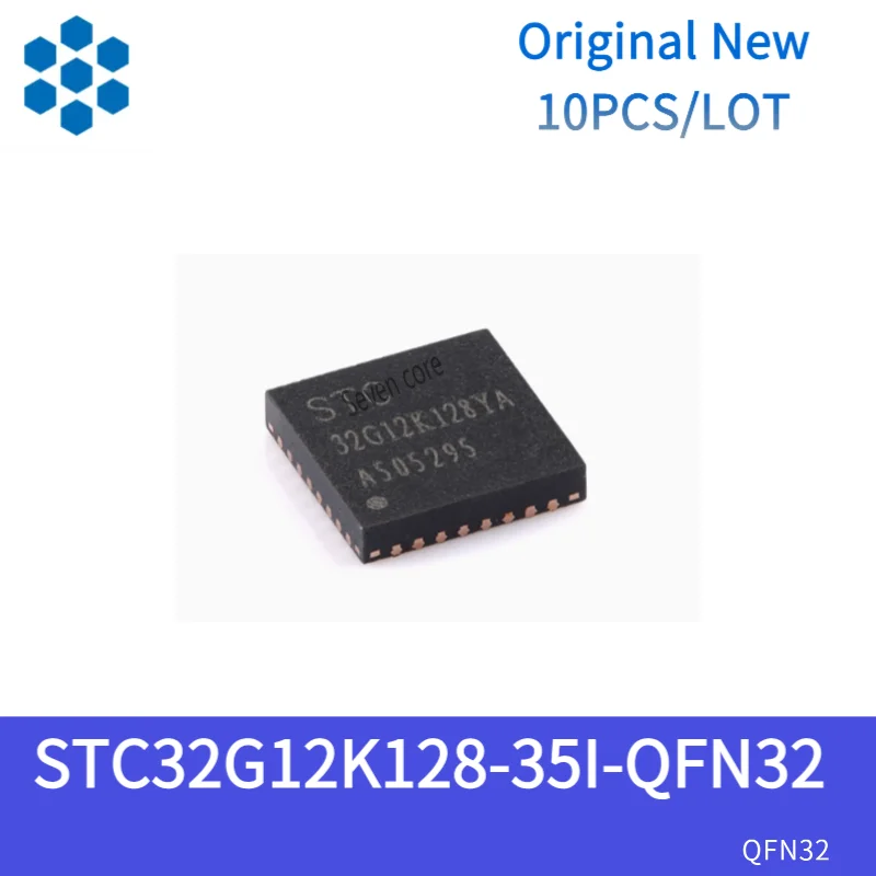 

Original New 10pcs/lot STC32G12K128-35I-QFN32 32-bit 8051 core microcontroller chip
