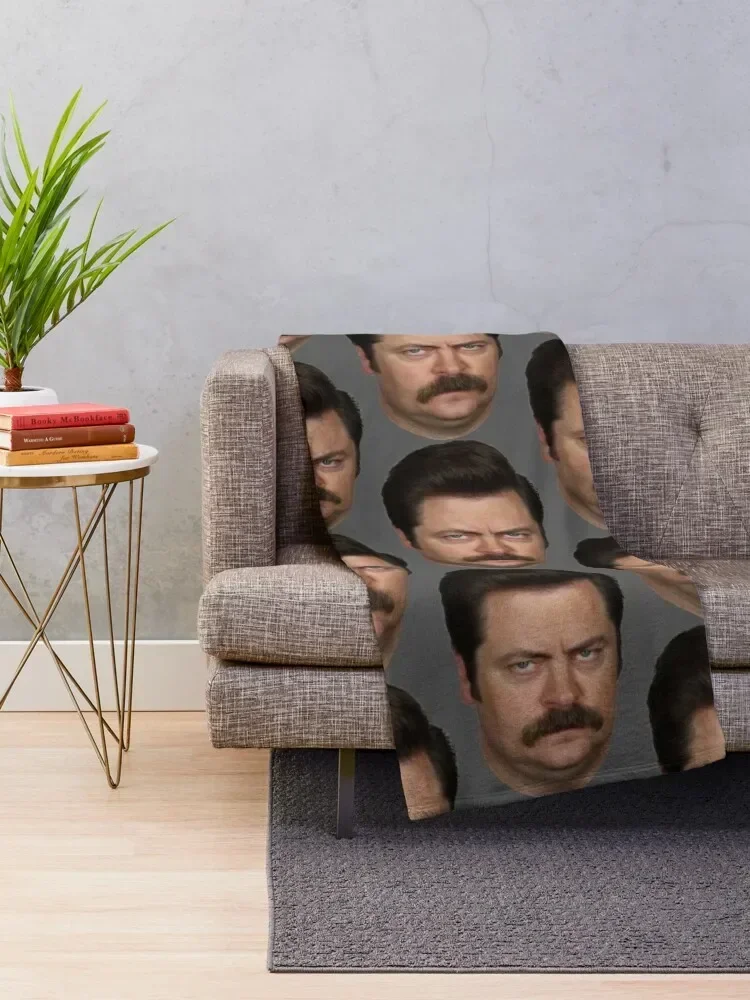 Ron Swanson Throw Blanket Thin decorative Sleeping Bag Blankets