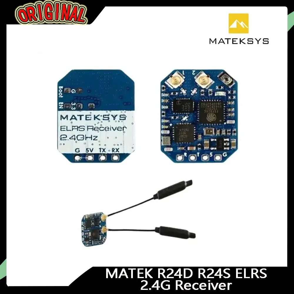 

MATEKSYS R24D/S ELRS 2.4G FPV Receiver | ExpressLRS & CRSF Protocol | for RC FPV Racing,Freestyle,Nano/Micro & Long Range Drones