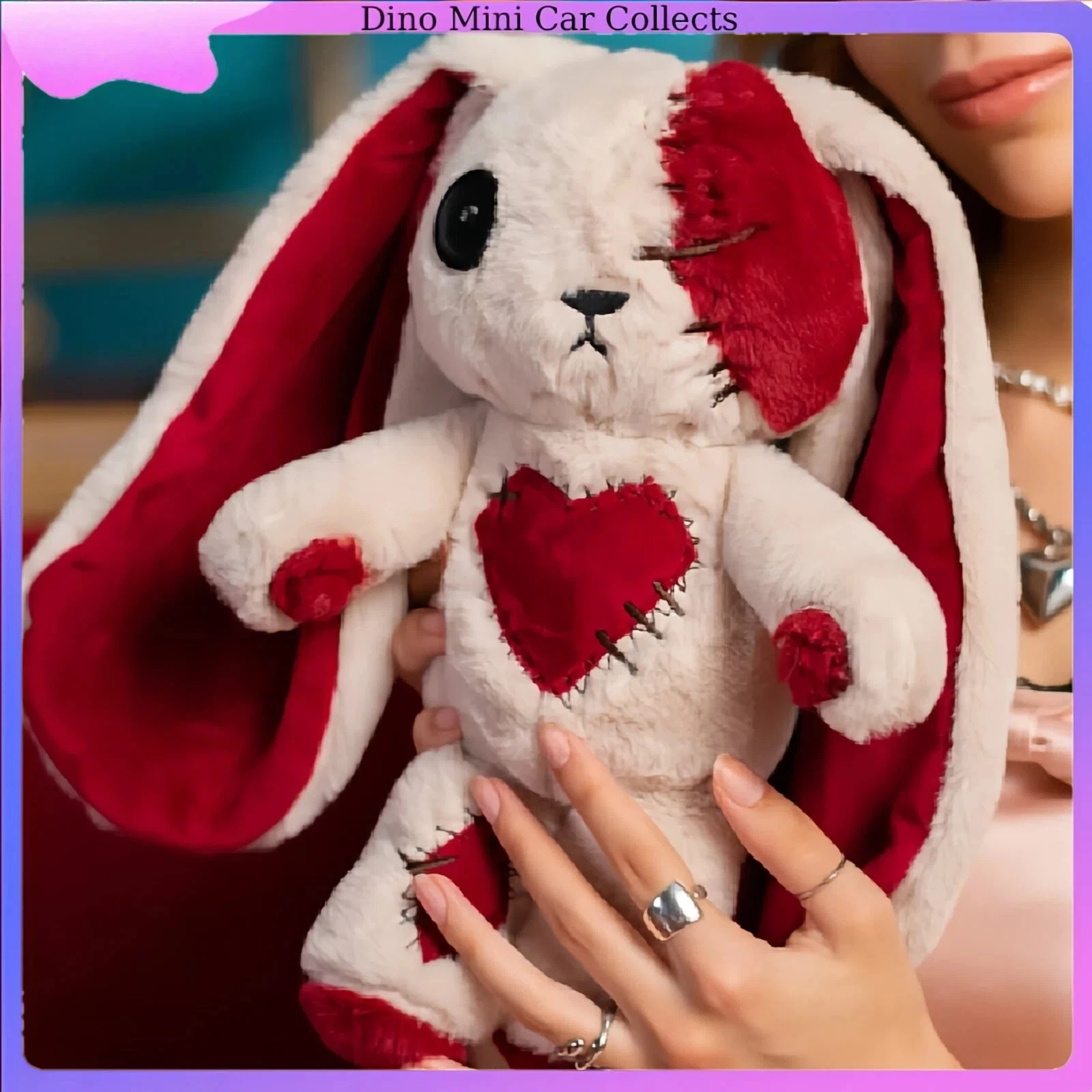 PLUSHIE DREAMFULS Plush Doll Bag Decoration Red Love Rabbit Original Healing Series Toy Enthusiast Collection Birthday Gift