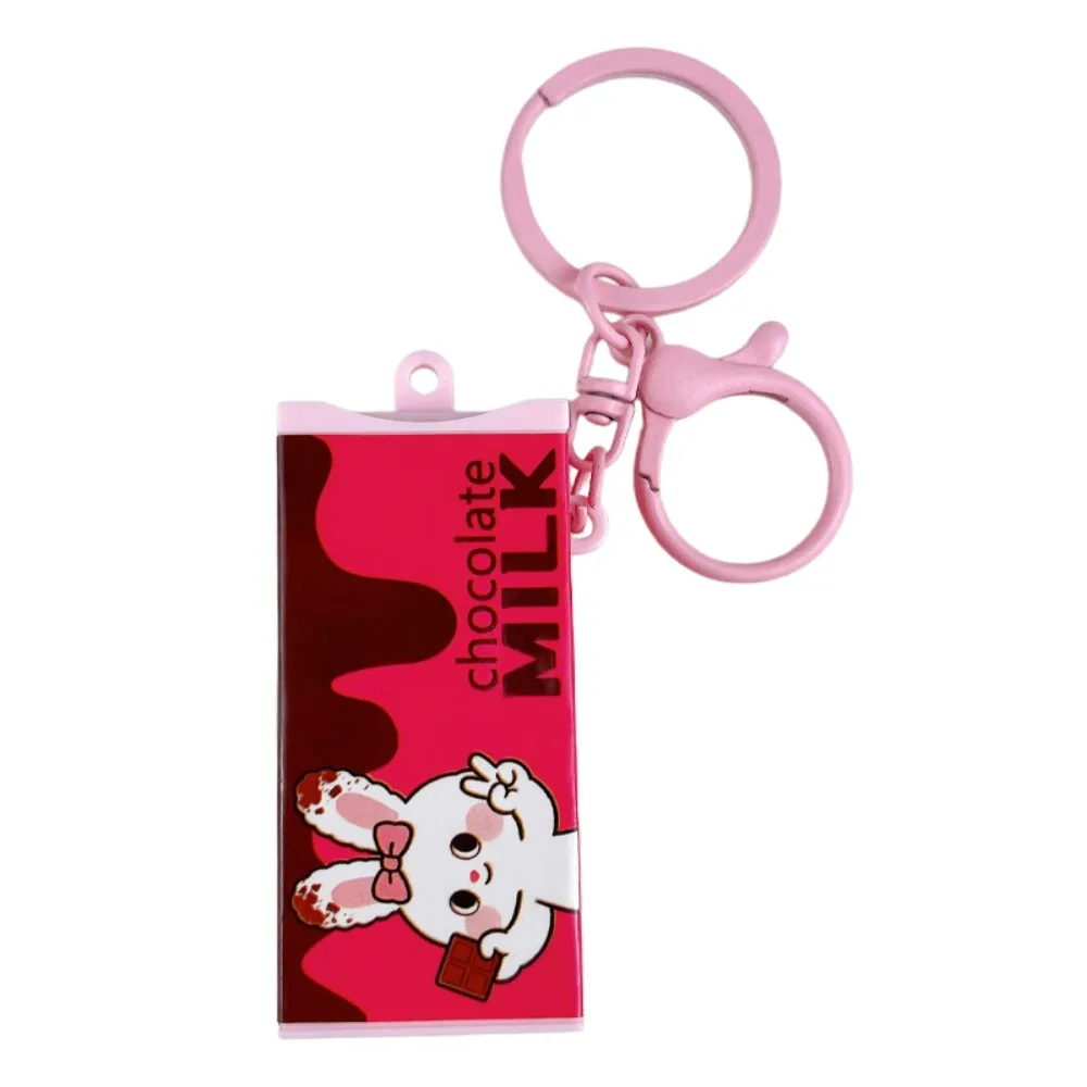 Portable Fidget Keychain Cartoon Patterns Bendable Chocolate Keychain Reusable Breaking Design Bendable Keychain For Kids