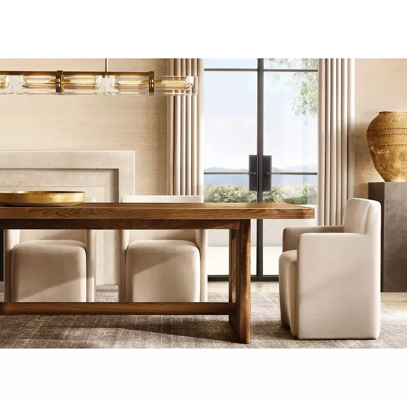 Wooden Long Dining Table Eating Tables Plank Dining Table
