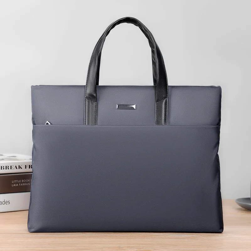 Pochette da uomo borsa leggera, borsa per Laptop per Computer portatile di grande capacità, valigetta a tracolla Casual