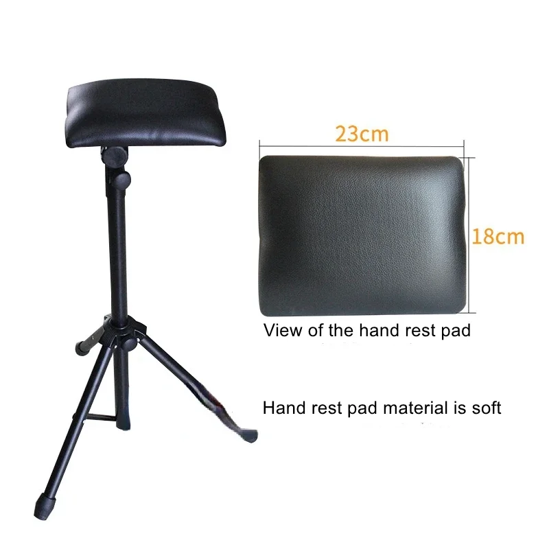 Portable Iron Tattoo Arm Leg Rest Stand Fully Adjustable Chair Tattoo Studio Work Supplies Bed Stool 65-125cm