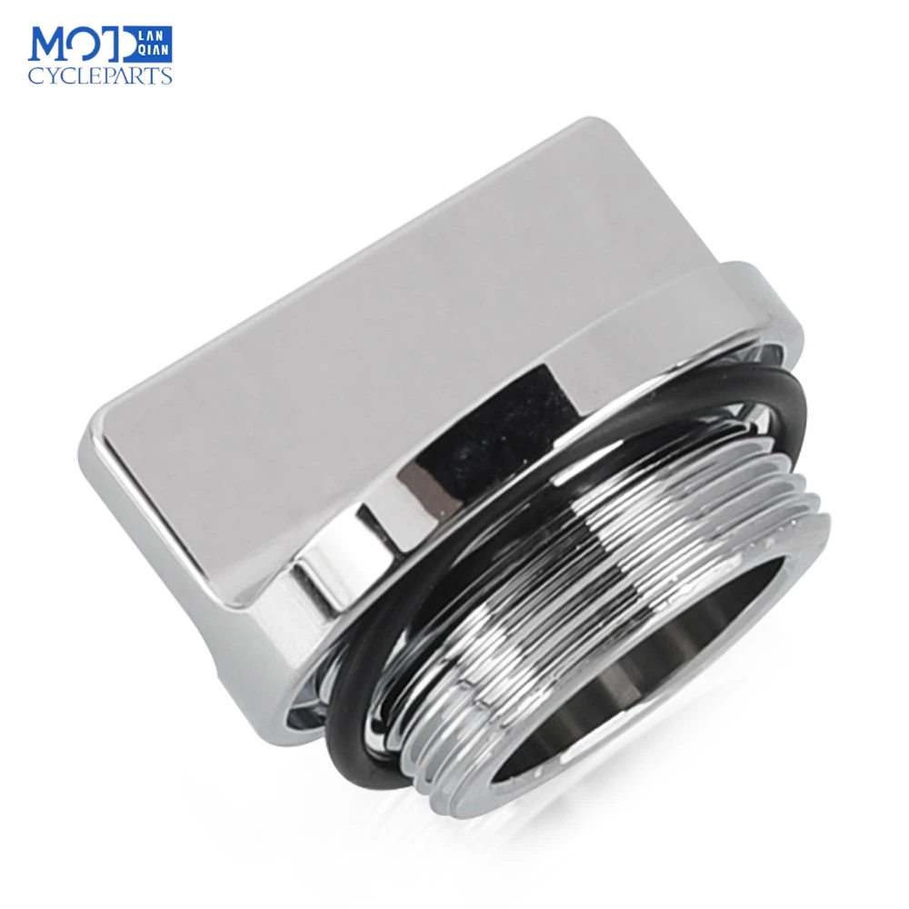 جديد لـ Kawasaki Vulcan 1600 Classic Mean Streak Nomad VN1600 2003-2007 2008 ملحقات الدراجة النارية غطاء حشو الزيت الخام الكروم #4