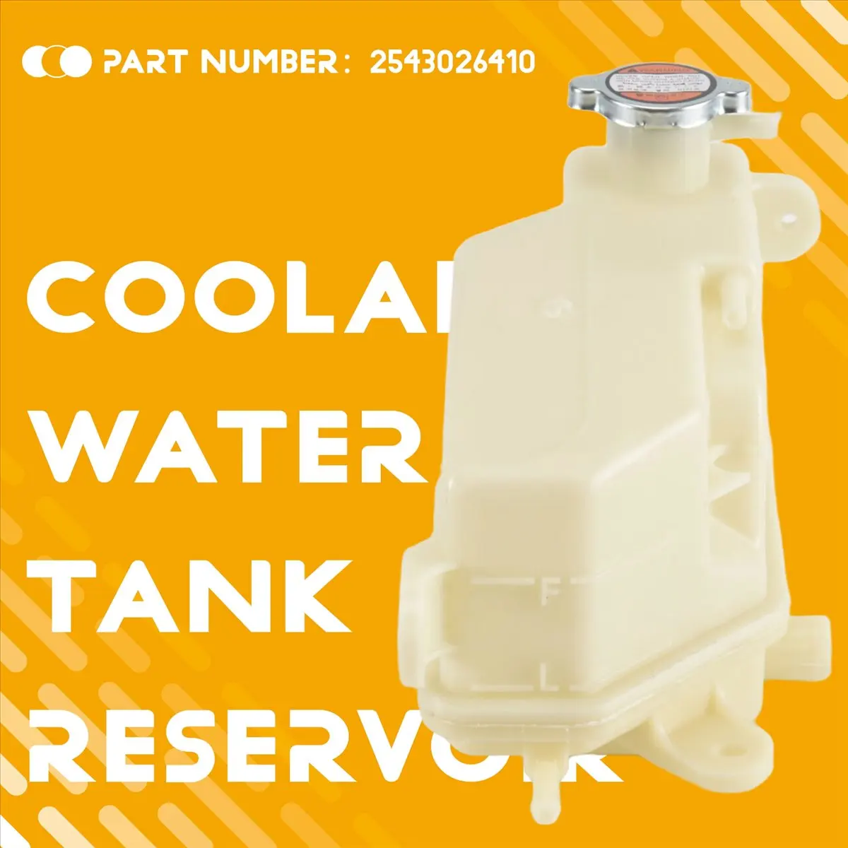 #84R Car Engine Coolant Tank Reservoir for Hyundai Santa Fe 2000-2005,Coolant Water Tank,(ABS)