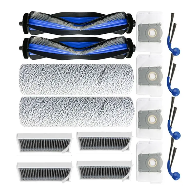 

Retail For Ecovacs DEEBOT T80 Omni/T80 PRO OMNI Vacuum 16PCS Replacement Parts Main Side Brush Hepa Filter Dust Bag Roller Rag