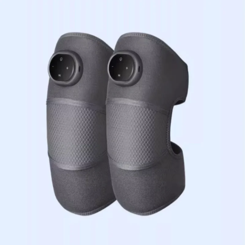 1800mAh 배터리, USB 충전식, 조절 가능한 열 및 진동 마사지 기능을 갖춘 3-in-1 온열 무릎 랩 (통증 완화)