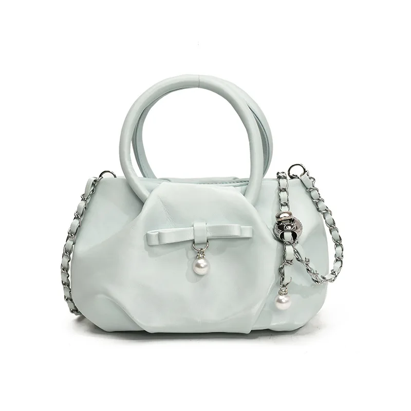 

2025 Women's Niche Chain Bag, Vegan Leather Multi-way Shoulder Crossbody Purse, Sweet Design Handbag for Daily Casual & Dating