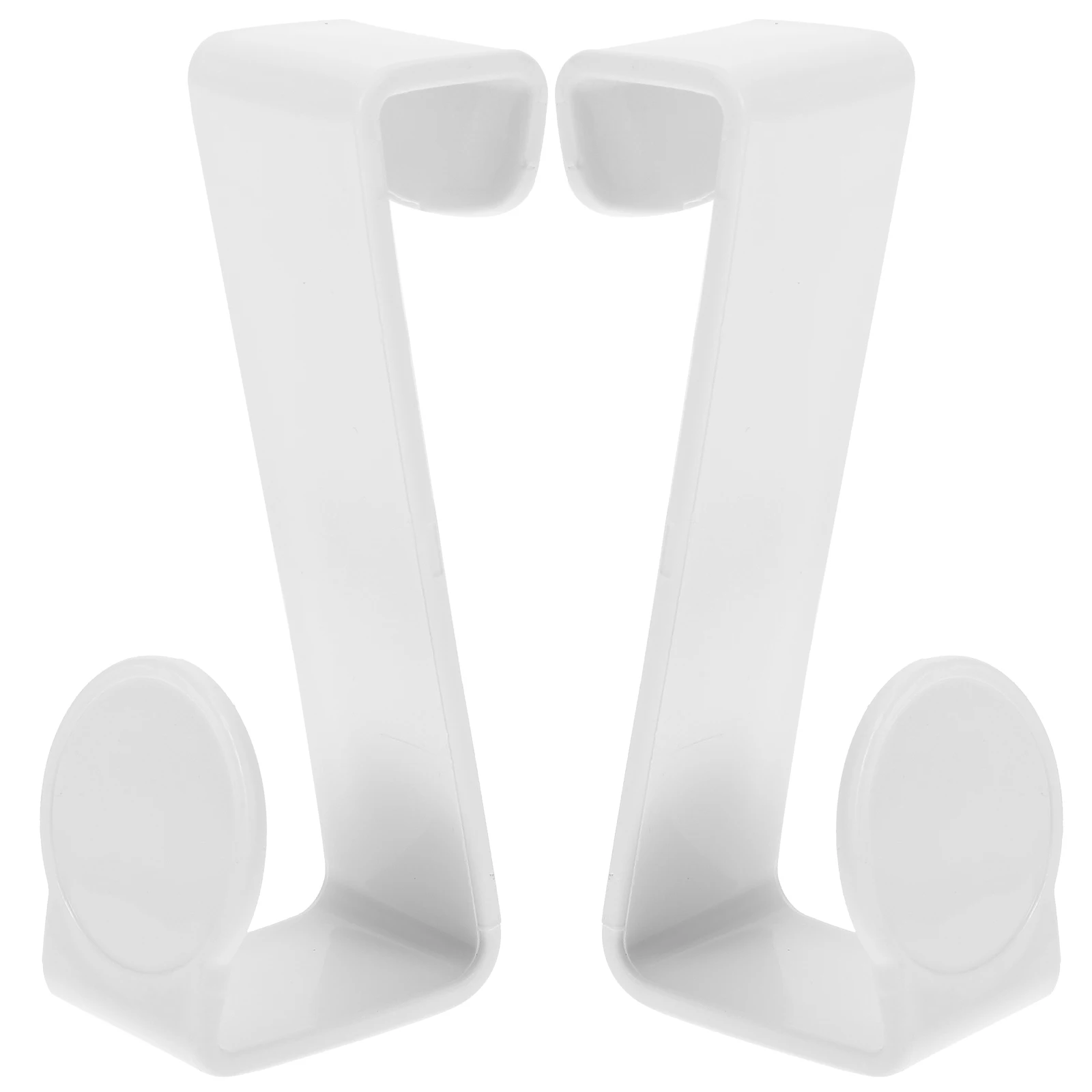 

2 Pcs White Z-Shaped Hooks for Toilet Tank Storage Durable Plastic Bathroom Accessories Space Saver Home Organizing