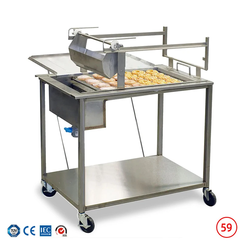 Chocolate Depositing Machine, Handmade Oatmeal Chocolate Glaze Equipment, Cocoa Butter Coating Machine, Chocolate Sizing Machine