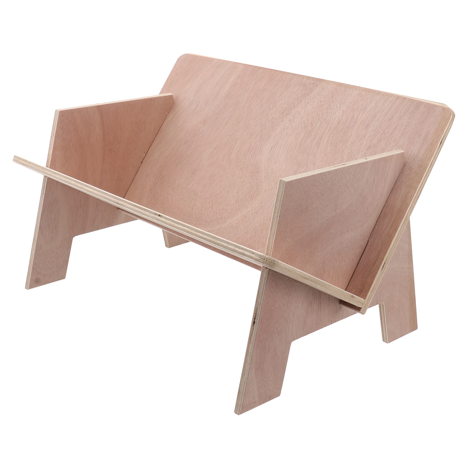 

Simple Bookshelf Desktop Creative Document Rack Mini Office Wood Compact Storage