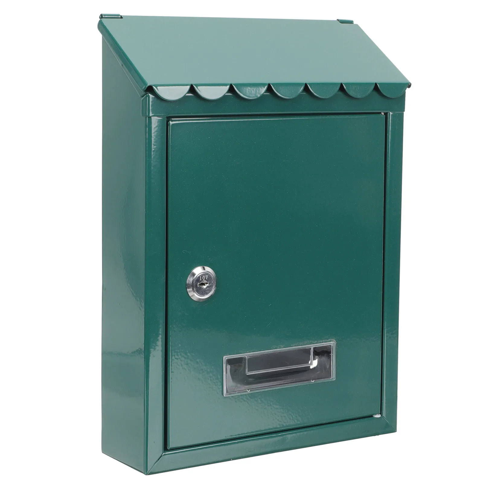 Kotak Surat Dinding Vintage Besi Dekorasi Luar Ruangan Gaya Rustic Dapat Dikunci Kotak Surat Dinding Dekorasi Luar Ruangan