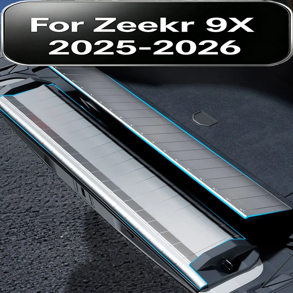 For Zeekr 9X 2025-2026 Car Trunk Split Tailgate Protection Trim Rear Door Anti Scratch Guard Interior Modification Accessories