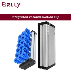 Mechanical arm handling carton palletizing machine, pneumatic long strip vacuum suction tool, strong suction cup