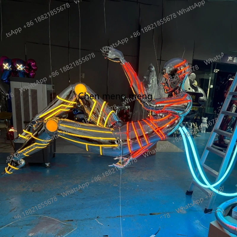 Luminous science fiction mannequin decorative ornament bar KTV nightclub atmosphere props