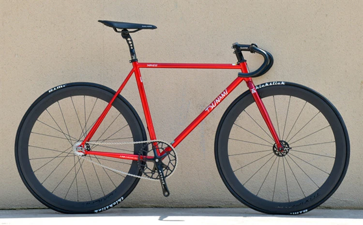TSUNAMI SNM4130 Fixed Gear Bike CR-MO Steel Frame Lightweight