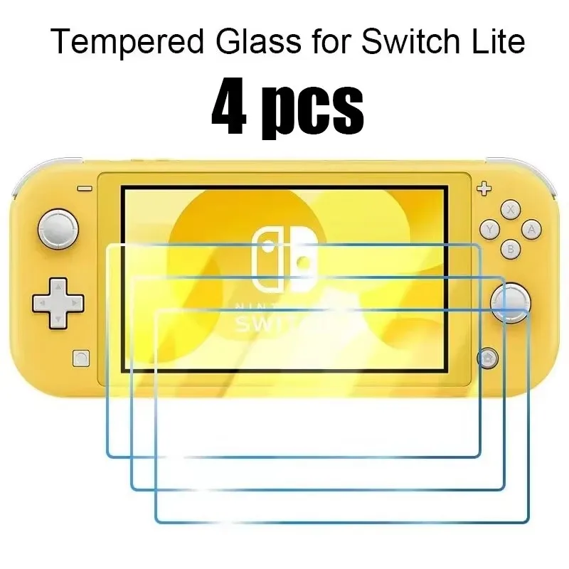 1-4 STUKS Gehard Glas voor Nintendo Switch OLED 3 Stuks Screen Protector Film voor Nintendo Switch Switch Lite Beschermend Glas