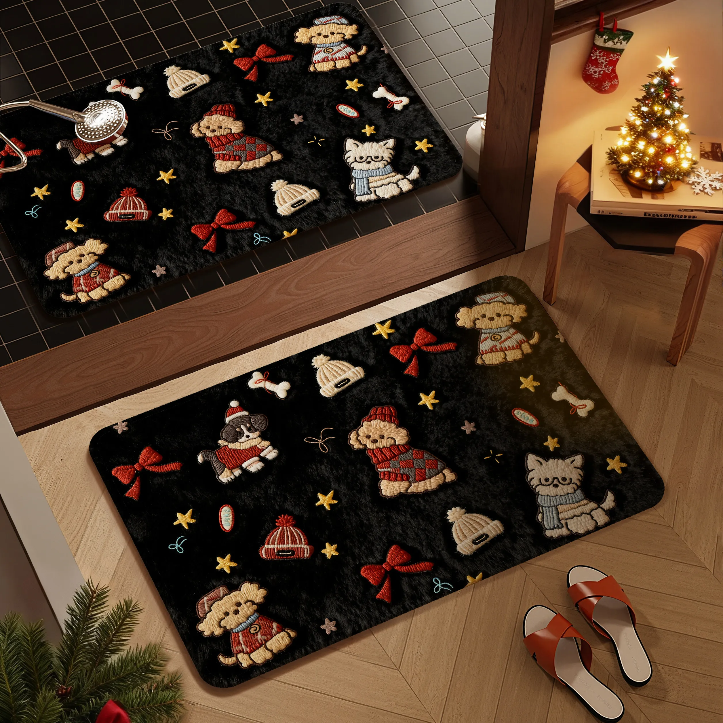 

Противоскользящий коврик для ванной в льняном стиле, быстросохнущий коврик для входной двери, подкладка для туалета, декоративный напольный коврик для дома, прямоугольной формы