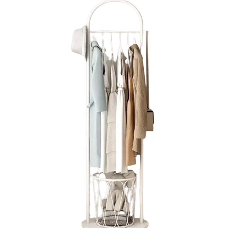 Bedroom Floor Coat Racks White Balcony Portable Minimalist Coat Racks Floor Vintage Tendedero Ropa Plegable Home Furniture