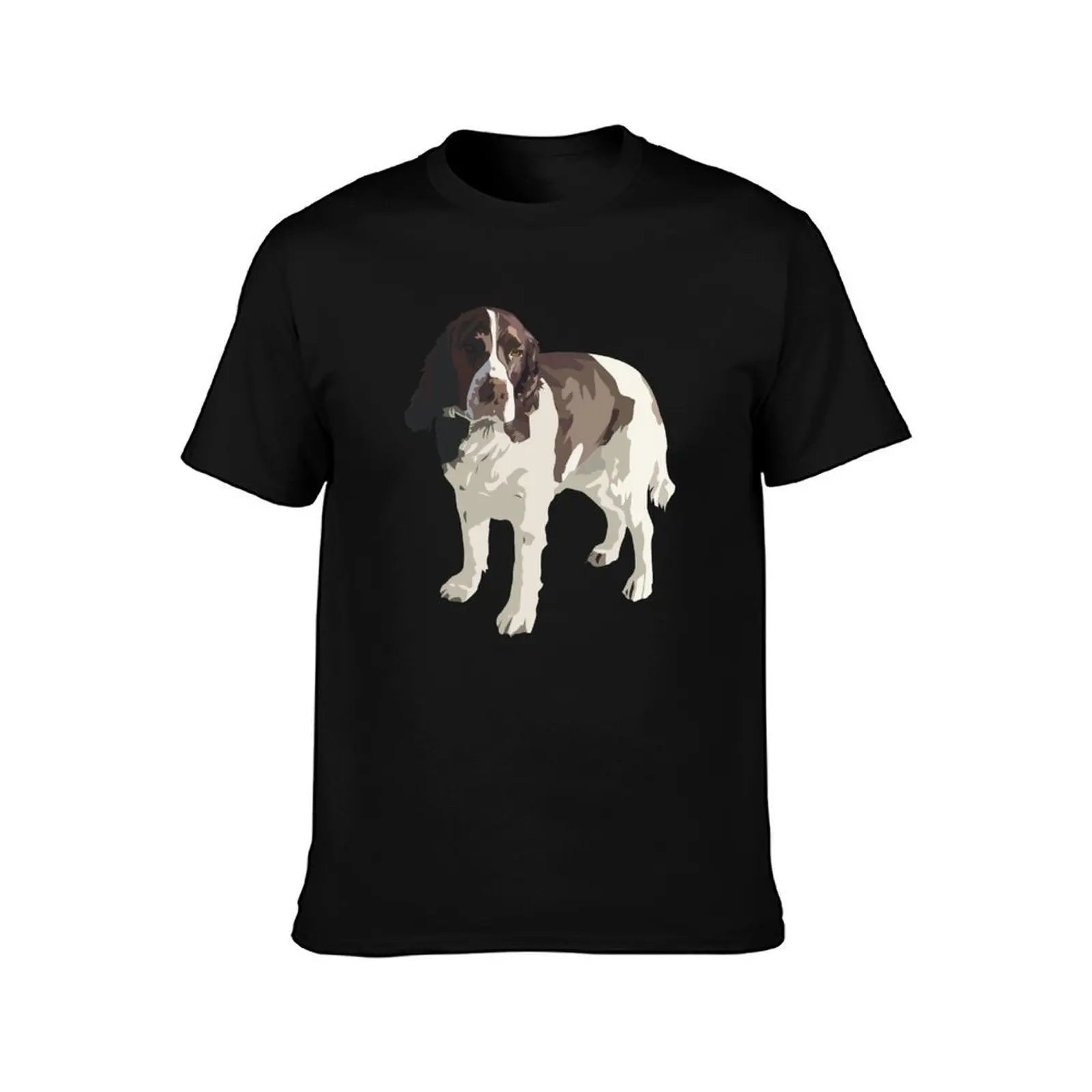 Springer spaniel T-Shirt Summer Casual Cotton Tee Oversized Streetwear Tops Vintage Graphic Print Loose Fit Short Sleeve