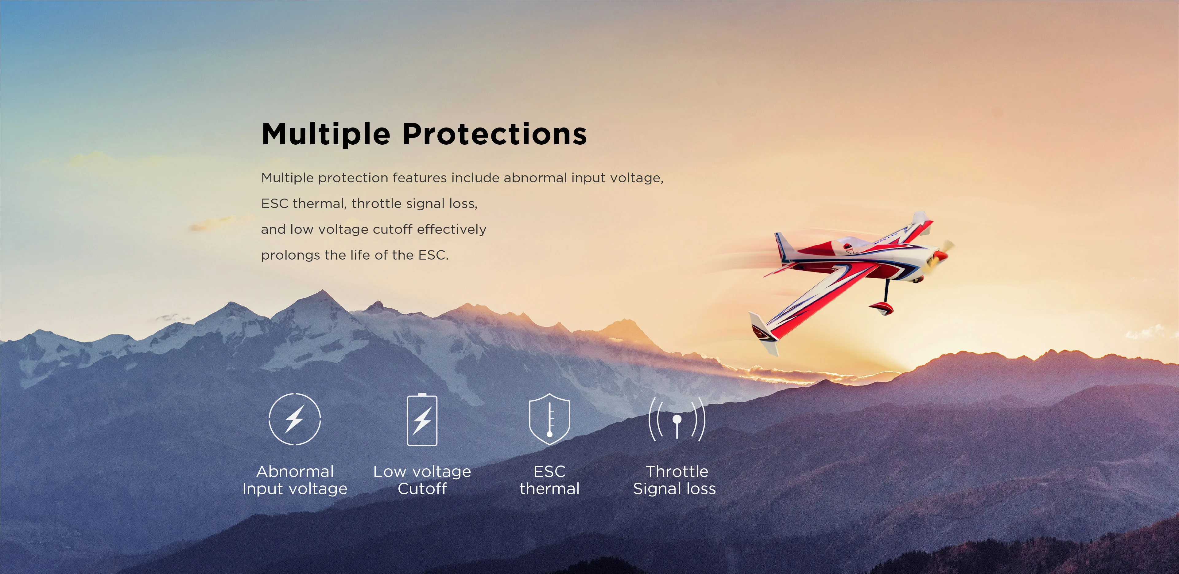 Hobbywing Skywalker 15A 20A 30A 40A 50A V2 ESC Speed Controller With UBEC For RC Airplanes Helicopter