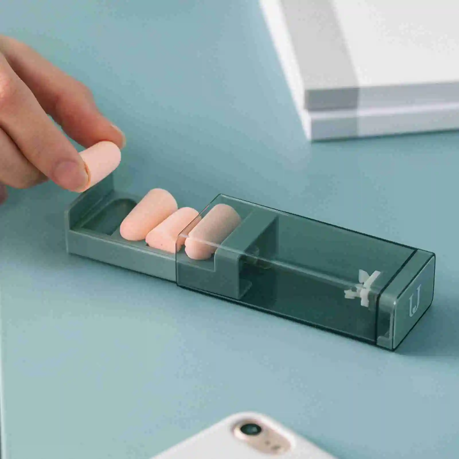 إلغاء الضوضاء الأذن المقابس الصوت حجب سدادة الأذن الحد من الضوضاء قابلة لإعادة الاستخدام مع حقيبة للتخزين للنوم الشخير اطلاق النار السباحة