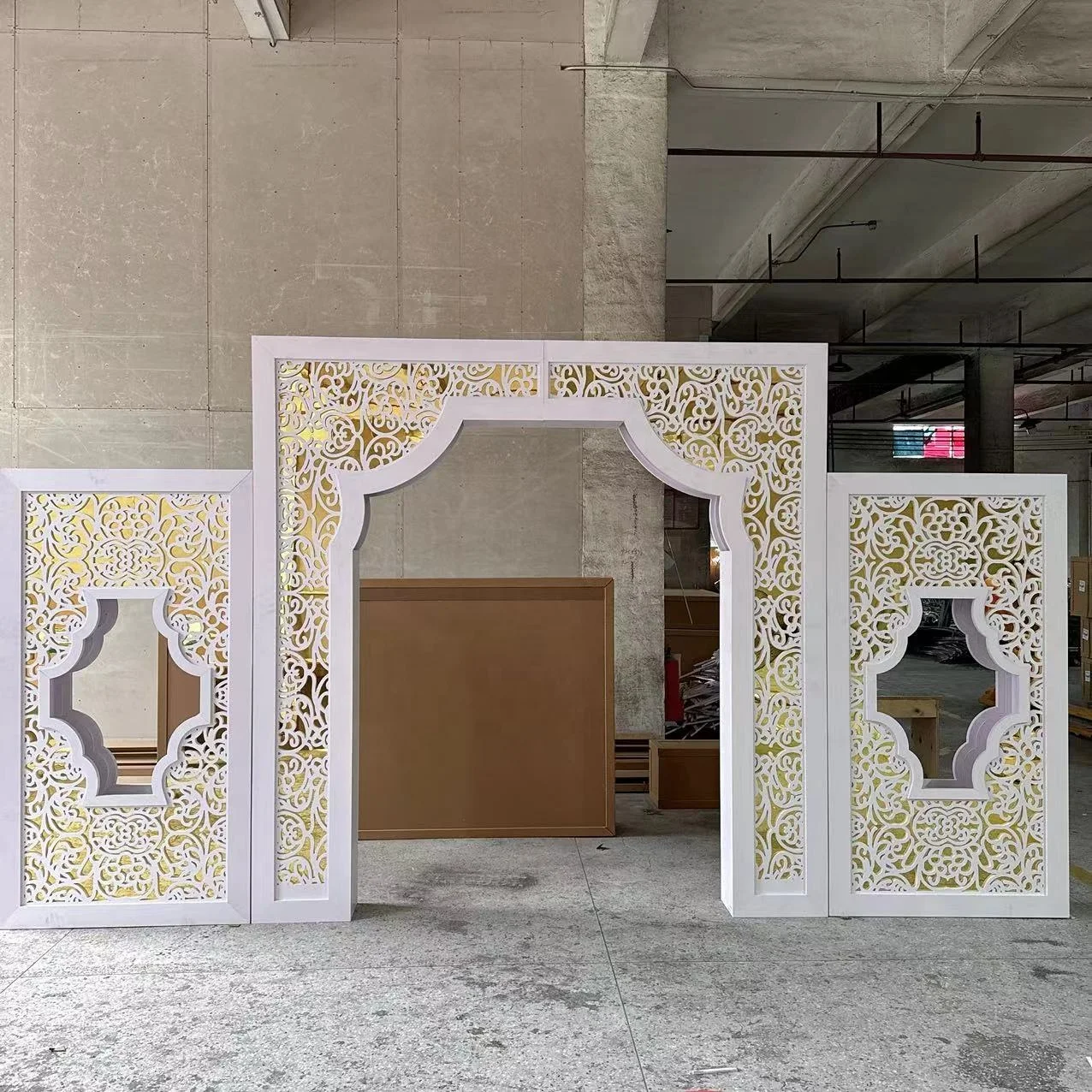 

#@Morocco Style Wedding Arch PVC Material Backdrops Stage