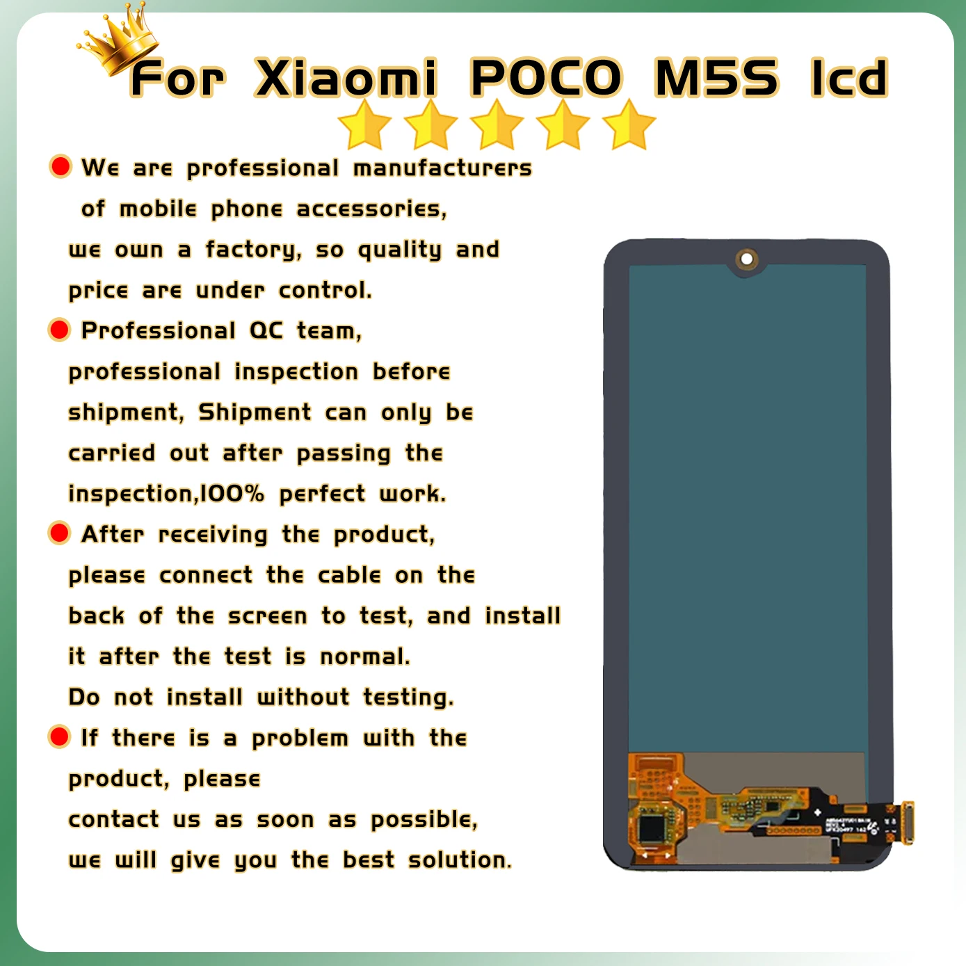 6.43\'\' AMOLED For Xiaomi Poco M5s Lcd Touch Panel Screen For POCOM5s 2207117BPG Lcd with Frame Digitizer Assembly Replacement