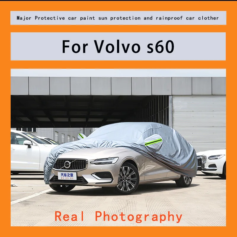 

﻿﻿For Volvo s60 Car Covers Outdoor Waterproof Dustproof Sun Rain Snow Protection Thick Oxford Cloth Full Outer Cover