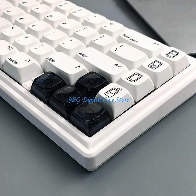 U75B Crystal Keycaps 1U Backlit Keycaps w/ Lớp trong suốt cho bàn phím cơ