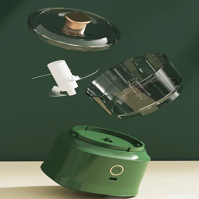 Trituradora de ajo eléctrica, picadora de alimentos de cocina, picadora de carne con carga USB, Mini prensas, herramienta cortadora de verduras