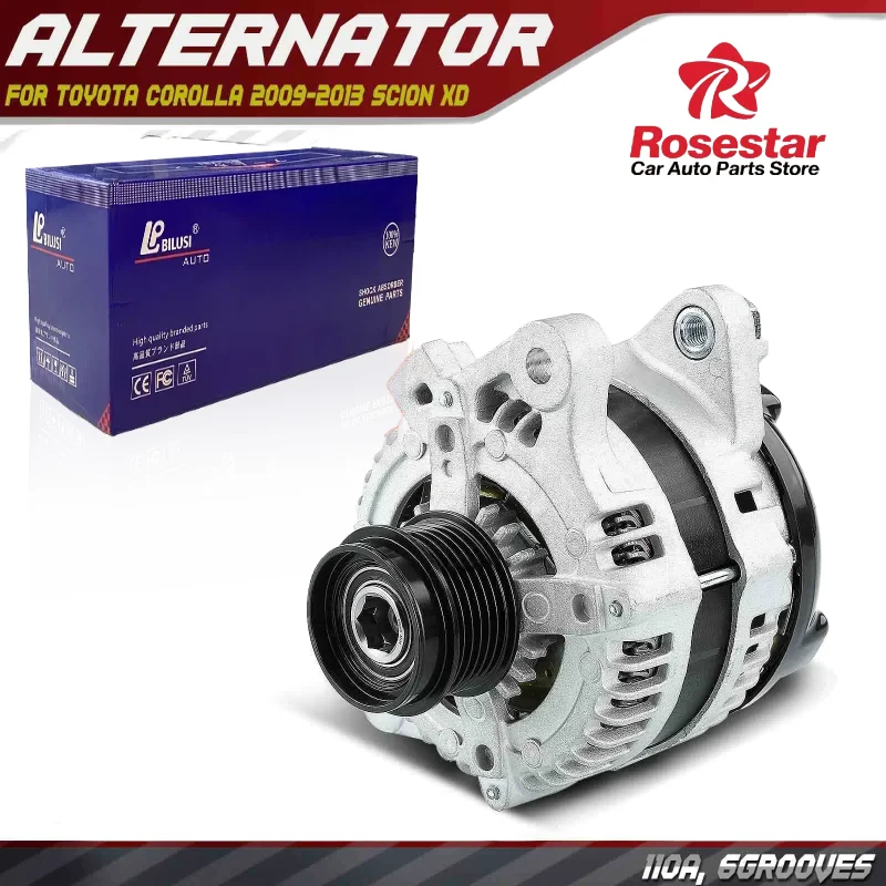 

New Alternator for Toyota Corolla 2009-2013 Scion xD 2008-2014 L4 1.8L 110 A CW 1042102800, 1042102801, 1042105480, 1042105481