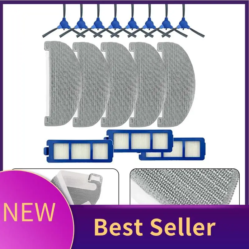 

ABHI-For Eufy Robovac G40/G40 Hybrid+ Robot Vacuum Cleaner Side Brush Hepa Filter Mop Cloth Replacement Accessories