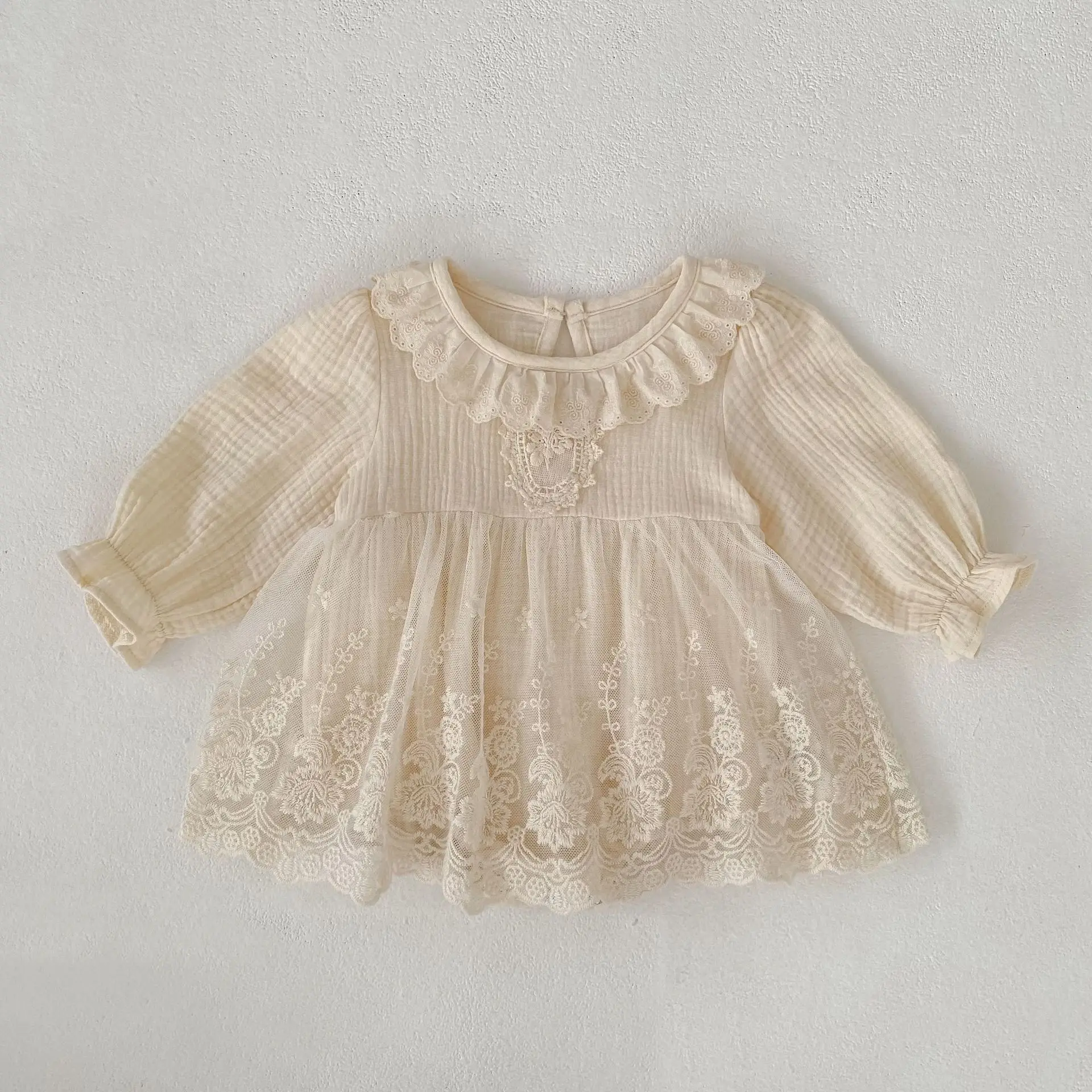 New Infant Girls Lace Romper Dress,  Newborn Princess Kids Cute Party Birthday Dress  0-3T