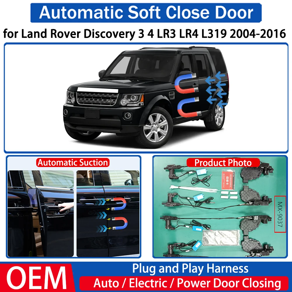 

for Land Rover Discovery 3 4 LR3 LR4 L319 2004-2016 Car Automatic Soft Close Door Electric Suction Kit Auto Power Closing System