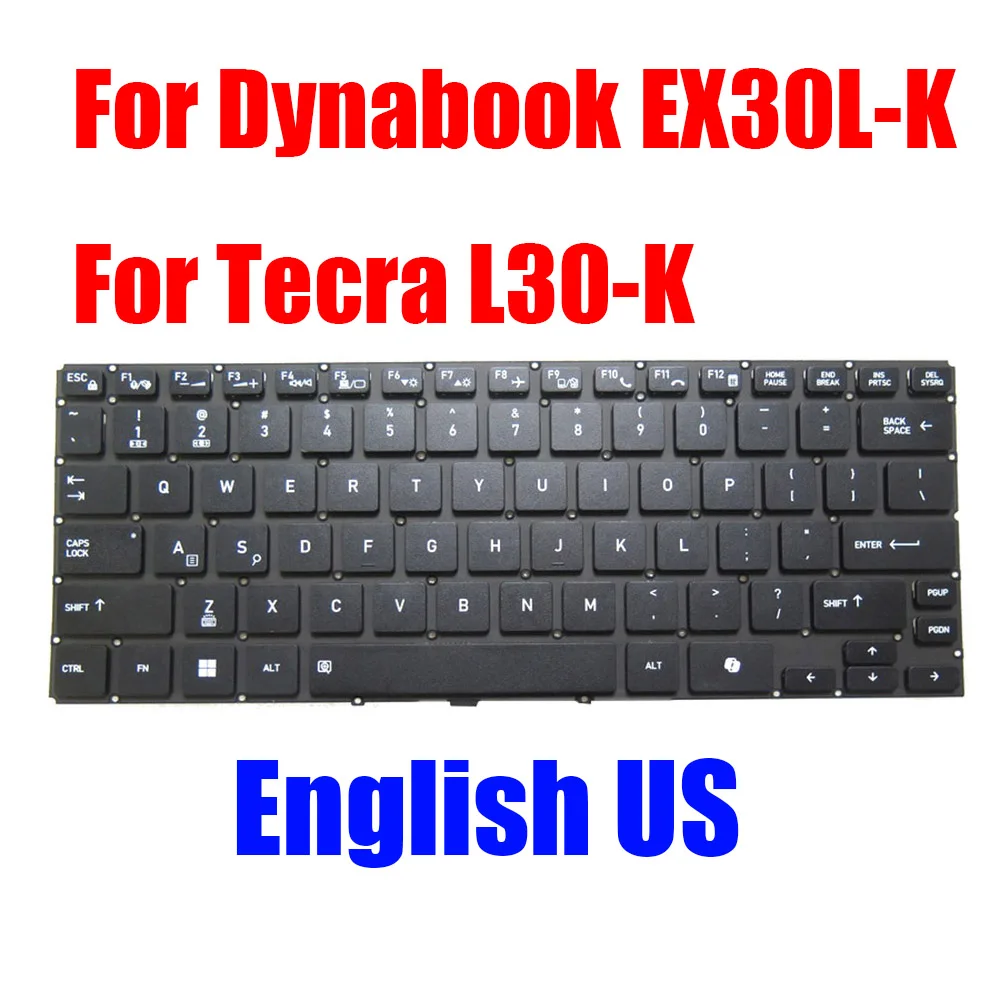 

Английская американская клавиатура для ноутбука Dynabook EX30L-K для Tecra L30-K Black