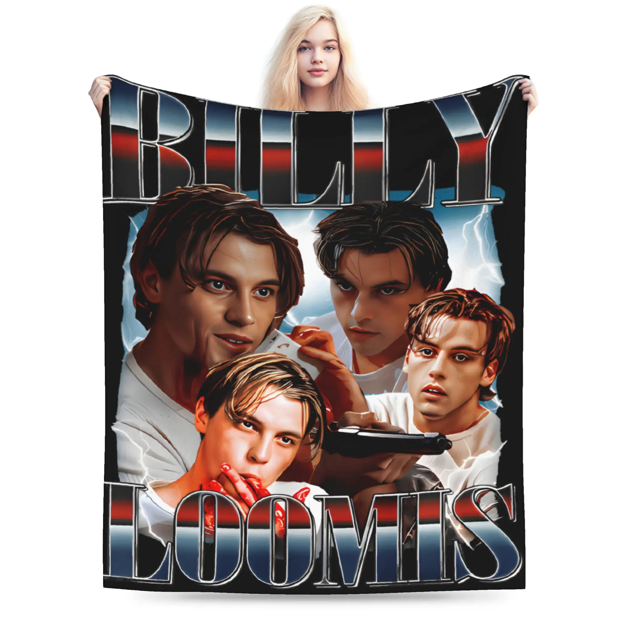 Billy Loomis  Soft Blanket For Bedroom ScreamMovie Novelty Throw Blanket Spring Travel Office Flannel Bedspread