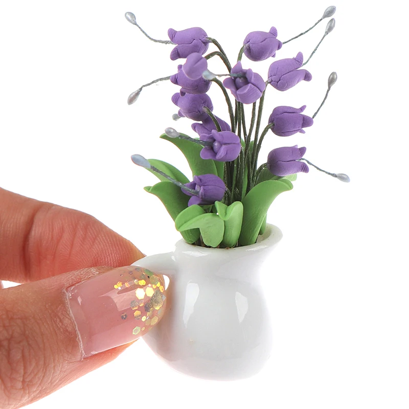 1:12 Mini Dollhouse Miniature Green Plant Flower Garden Accessory