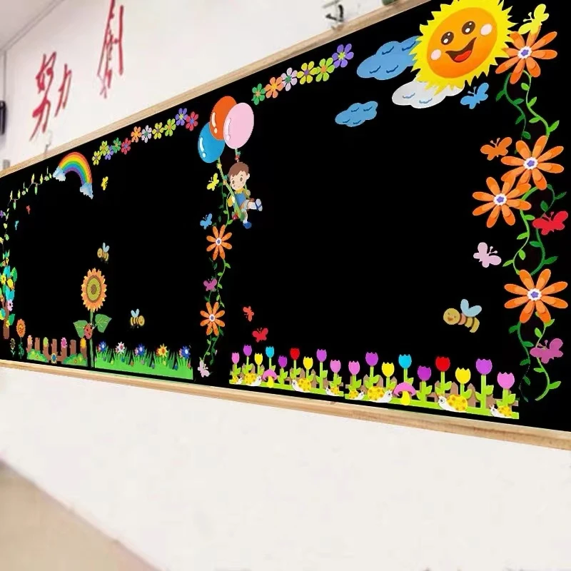 3D cartoon wall stickers blackboard decoration EVA foam materials for kindergarten school classroom decoration