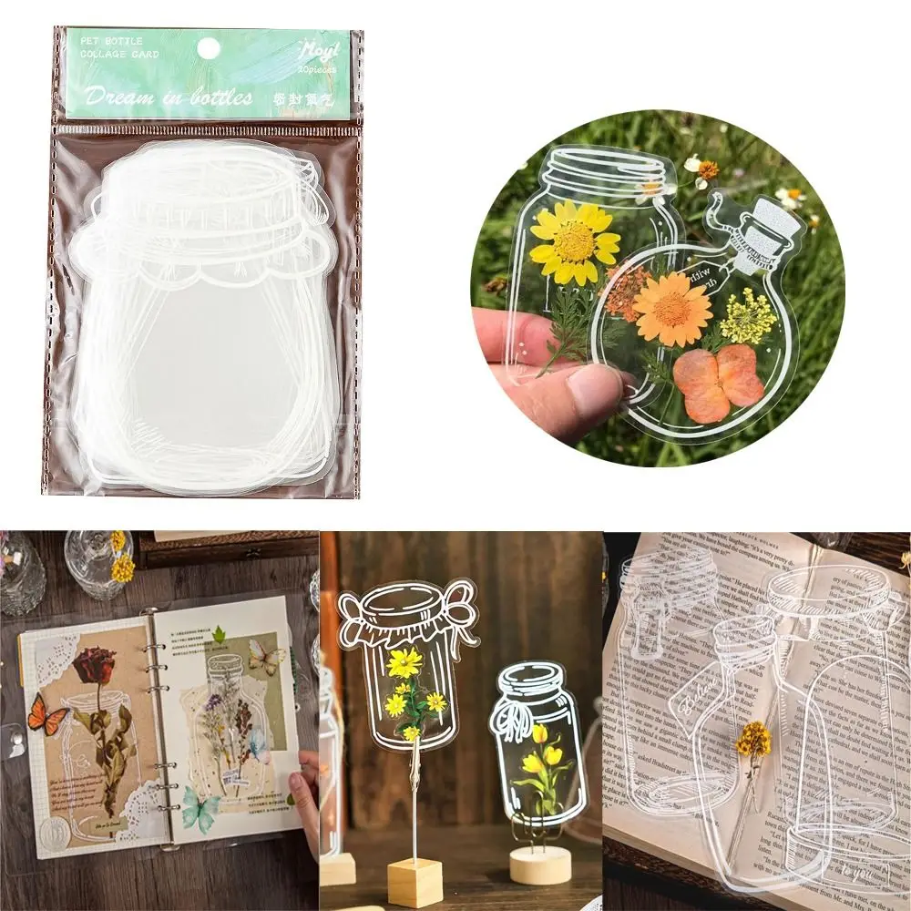 Art DIY Crafts Pressed Flower Bookmark Transparent Handmade Book Clip Scrapbooking Office Supplies Herbarium Bookmarks