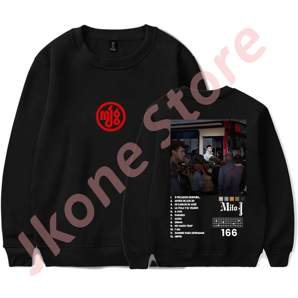 Milo J 166 Tracklist Crewneck Sweatshirts 2024 Tour Logo Merch T-Shirts Cosplay Women Men Fashion Long Sleeve Tee