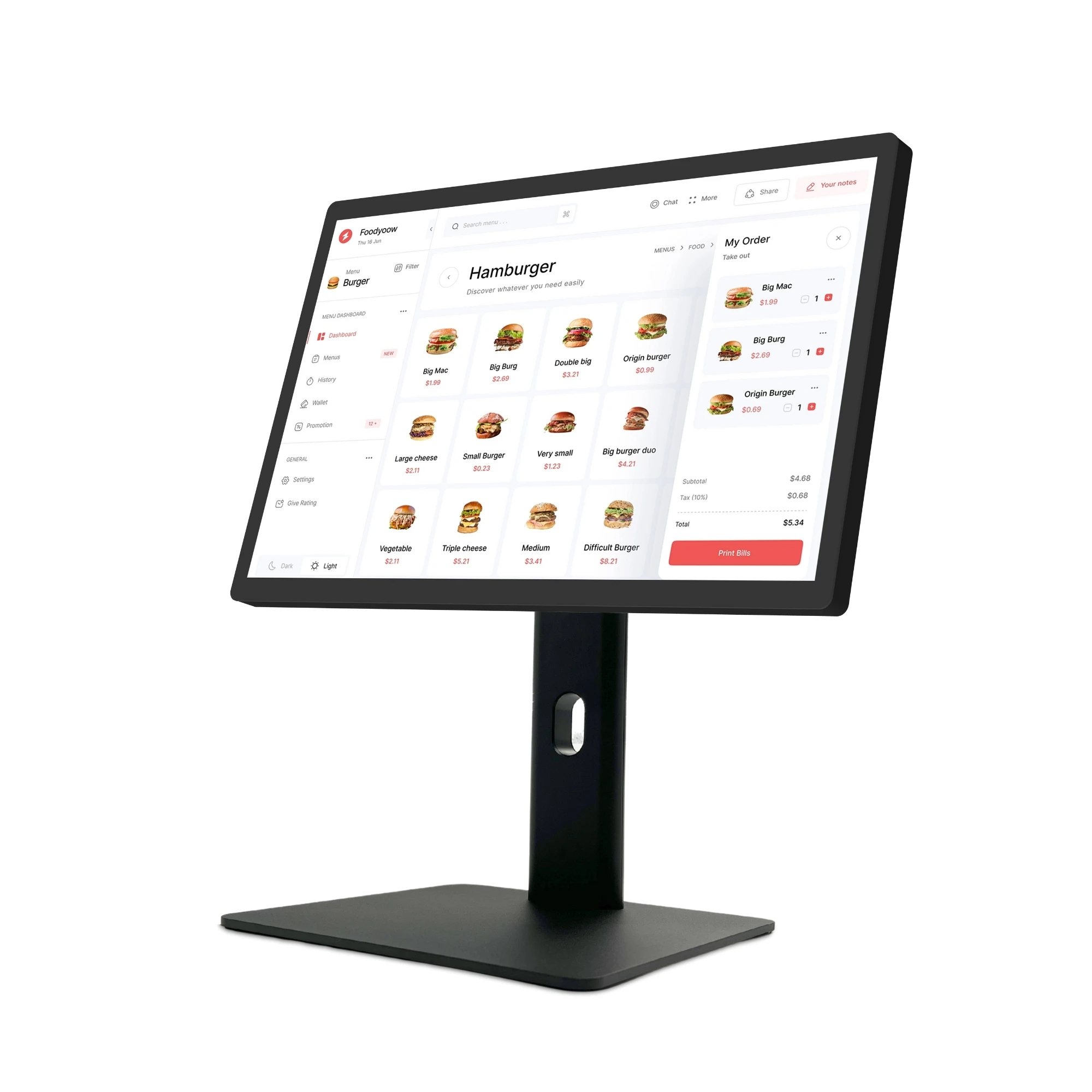 WF2138T for 21.5 inch interactive touch screen LCD display 1920x1080 FHD 16:9 250 nits brightness WiFi RJ45 PoE Android kiosk