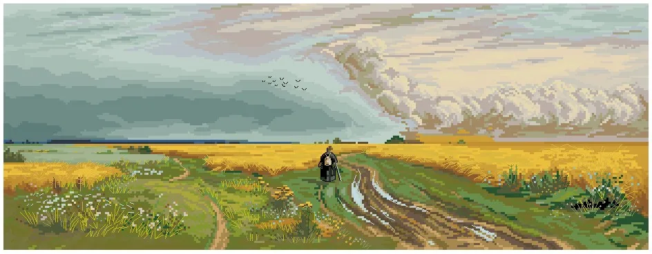 

Road 66-32 DIY игольная работа Набор для вышивки крестом Набор для вышивки крестом 28ct 14ct 32ct Metallic aida